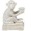 Image de Porte-Bougie Singe en rÃ©sine 18 cm