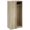 Image de Module armoire d'angle AUCUNE 3 Ã©tagÃ¨res 1 tringle chÃªne 100 x 66 x 200 cm