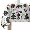 Image de Mantel Resinado Antimanchas ModÃ¨le Merry Christmas 61 - Bl Belum - Rouge - Mixte