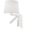 Image de Leds-C4 Grok - Applique Murale D'intÃ©rieur Ã 2 Ampoules, Blanc Avec Lecture, E27