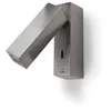 Image de Leds-C4 Grok - Lampe De Lecture Murale IntÃ©rieure Ã 1 LumiÃ¨re Led, Nickel SatinÃ©