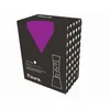 Image de Lampe Fisura Lt0496 Ã Lave Avec Base ChromÃ©e, Liquide Violet Et Lave Rouge