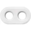 Image de Plaque de finition Fontini Garby double Porcelaine blanche