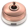 Image de Fontini - Interrupteur va-et-vient Dimbler blanc et cuivre ÃÂ64,5 mm  - Blanc