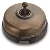 Image de Interrupteur va-et-vient Dimbler noir et bronze Ã64,5 mm
