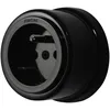 Image de Prise 2 pÃ´les + terre 16A Fontini Garby Porcelaine noire ronde