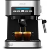 Image de Cecotec Machine Ã CafÃ© Expresso Power Espresso 20 Matic. 20bars De Pression,1.5 L,Bras Double Sortie, Buse Vapeur,Plateau RÃ©chauffe-Tasses,TÃ©lÃ©commandes Digitales,Finitions En Acier Inoxydable, 850 W