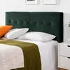Image de TÃªte de lit napoles 160x100 verte en velours