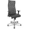 Image de Piqueras y Crespo Fauteuil Sahuco XL Similicuir Noir jusqu'Ã  160 kg, Bleu, Taille Unique