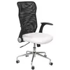Image de Chaise de bureau ergonomique - PIQUERAS Y CRESPO - ModÃ¨le Minaya - Simili blanc - Accoudoirs rÃ©tractables
