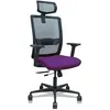 Image de Chaise - PIQUERAS Y CRESPO - Haches - Tissu Bali - Violet - RÃ©glable en hauteur