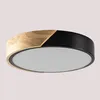 Image de Plafonnier Led Jan Black&natural Ã30 Cm