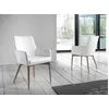 Image de Chaise en simili cuir et effet bois noyer