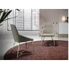 Image de Chaise en tissu et pieds en acier chromÃ©
