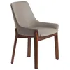 Image de Ãngel CerdÃ¡ - Chaise de salle Ã  manger en similicuir avec structure en noyer - Chaise en similicuir avec pieds en bois - Moderne, durable et fonctionnelle - 59 x 60 x 80 cm