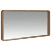 Image de Miroir mural rectangulaire 100x50x7 cm modÃ¨le 3035 avec cadre en bois plaquÃ© noyer naturel 0,5 mm, design moderne et Ã©lÃ©gant â Ãngel CerdÃ¡ S.L.