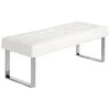 Image de Banquette Design CapitonnÃ©e "Nacho" 120cm Blanc