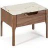 Image de Table de chevet en noyer
