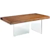 Image de Ãngel CerdÃ¡ - Table de salle Ã  manger en bois de noyer avec pieds en verre - Table rectangulaire moderne - Table de salon au design Ã©lÃ©gant et exclusif - 200 x 100 x 75 cm