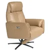 Image de Ãngel CerdÃ¡ - Fauteuil Pivotant Relax en Cuir Coloris Sable 79 x 83 x 108 cm - Confort et ÃlÃ©gance avec MÃ©canismes Relax Ãlectriques et Port USB - Fauteuil de Lecture Reclinable pour Salon