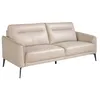 Image de Ãngel CerdÃ¡ - CanapÃ© 3 places - 192 x 88 x 87 cm, revÃªtement en cuir gris taupe, design moderne avec structure en pin et pieds en acier - IdÃ©al pour le salon et la dÃ©coration d'intÃ©rieur, confortable