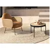 Image de Table basse ronde en rotin et acier