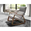 Image de Fauteuil Ã  bascule en tissu gris