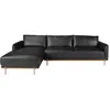 Image de Ãngel CerdÃ¡ - CanapÃ© Chaise Longue Gauche - CanapÃ© 5 Places Chaise Longue - CanapÃ© Modulaire - CanapÃ©s Modernes - ÃlÃ©gance et FonctionnalitÃ© - FabriquÃ© en Cuir - Couleur Noir - 295 x 160 x 83 cm