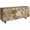 Image de Angel CerdÃ¡ â Buffet en Bois Taupe avec DÃ©tails en Marbre Porcelaine â Buffet de Salon Moderne et SophistiquÃ© â Meuble de Rangement Ã  Grande CapacitÃ© â 180 x 50 x 80 cm