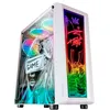Image de Boitier PC Moyen Tour ATX Mars Gaming MC-ART RGB avec panneaux vitrÃ©s - Blanc