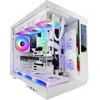 Image de Mars Gaming MCMIRAGEW unitÃ© centrale Midi Tower Blanc