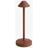 Image de Lampe De Table Led Sans Fil Pour ExtÃ©rieur En Fer Emilija Rouge Tuile