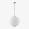 Image de Plafonnier Boule En Verre Uvol Blanc Ã30 Cm