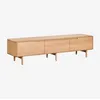 Image de Meuble TV en bois Treveris Marron ChÃªne ↔︎ 180 cm