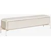 Image de Meuble TV 180x40 cm en MDF Alazne Tapioca Beige