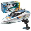 Image de White Shark  Bateau TÃ©lÃ©commandÃ© Blanc  Bateau TelecommandÃ© Enfant  Jouet Bateau Telecommande  Bateau Rc De Course