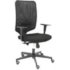 Image de Chaise de Bureau - PIQUERAS Y CRESPO - ModÃ¨le Ossa Noir - Ergonomique - Tissu BALI noir