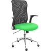 Image de Chaise Minaya dossier rÃ©sille noir siÃ¨ge bali vert pistache