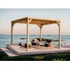 Image de Pergola En Bois Toulouse Avec Toit Semi-Ouvert 600 X 300 Cm - Maderland