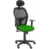 Image de Chaise AlocÃ©n Maille Noire Vert Bali SiÃ¨ge Accoudoirs RÃ©glables Appui-tÃªte Fixe