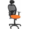 Image de Chaise AlocÃ©n Maille Noire Orange Bali SiÃ¨ge Orange Bras RÃ©glables TÃªte De Lit Fixe