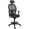 Image de Piqueras y Crespo 8436586629045 Chaise de Bureau avec tÃªte de lit, Noir, Standard