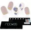 Image de Nooves Feuilles d’ongles en gel floral élégant de qualité supérieure Luxe Métallique 20 U