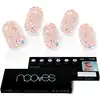 Image de Nooves Feuilles d'ongles en gel Galettes de pêche premium Luxe Métallique 20 U