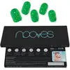 Image de Nooves Feuilles de gel pour ongles Jade Glitter Glam Glitter Vert 20 U