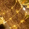 Image de Guirlande Solaire ExtÃ©rieure De Ruban Led 11m Blanc Chaud 3000k