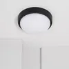 Image de Plafonnier Led ExtÃ©rieur Rond 25w Hublot Black Ip65 Ã175 Mm Blanc Chaud 3000k