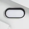 Image de Plafonnier Led ExtÃ©rieur Ovale 25w Hublot Black Ip65 98x198 Mm Blanc Neutre 4000k