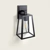 Image de Lampe Murale ExtÃ©rieure Aluminium Et Verre Karan Noir