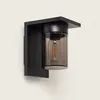 Image de Applique Murale ExtÃ©rieure Aluminium Melba Noir 165 Mm